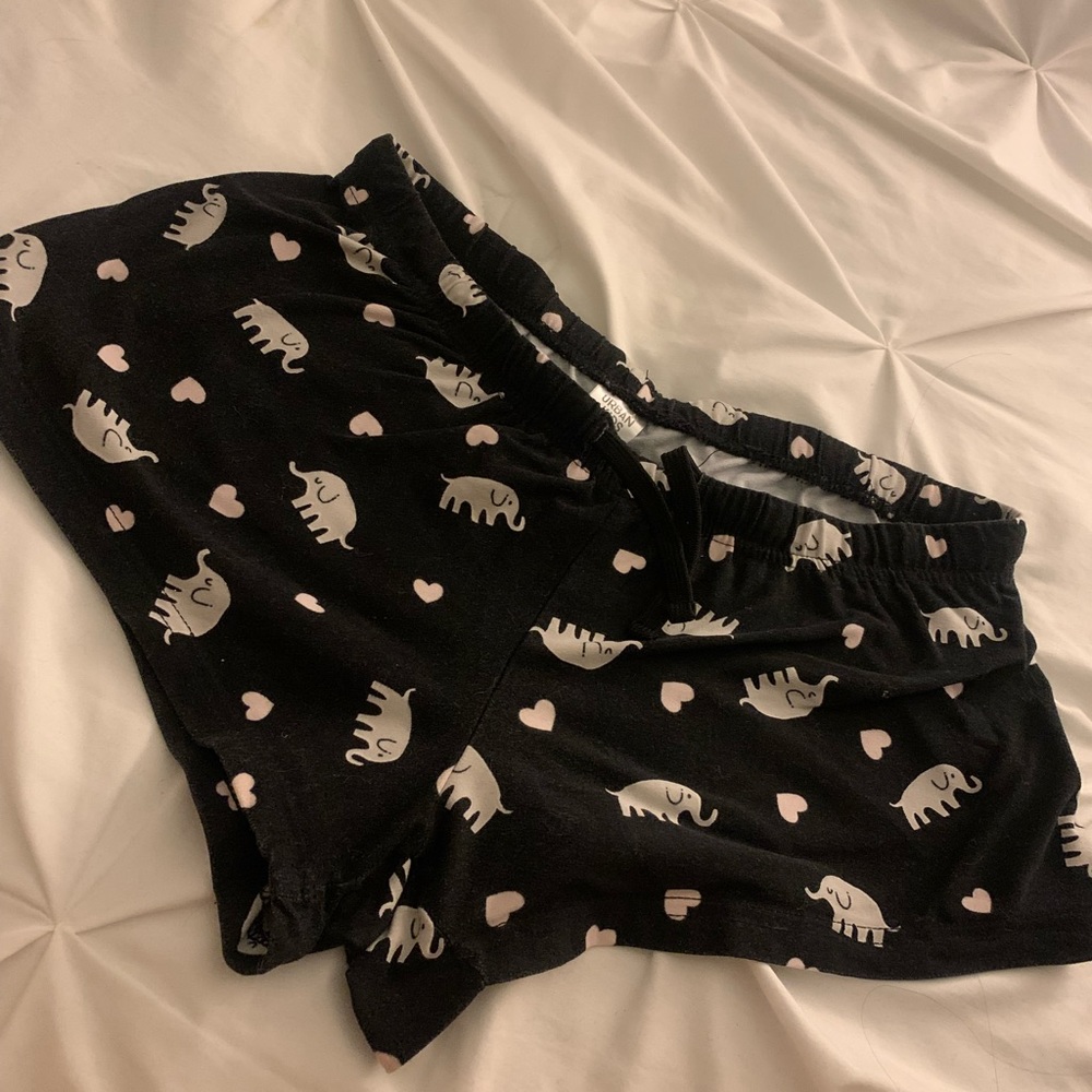 PJ shorts, with cute little elephants from Urban Kids, Size Little Girls Large